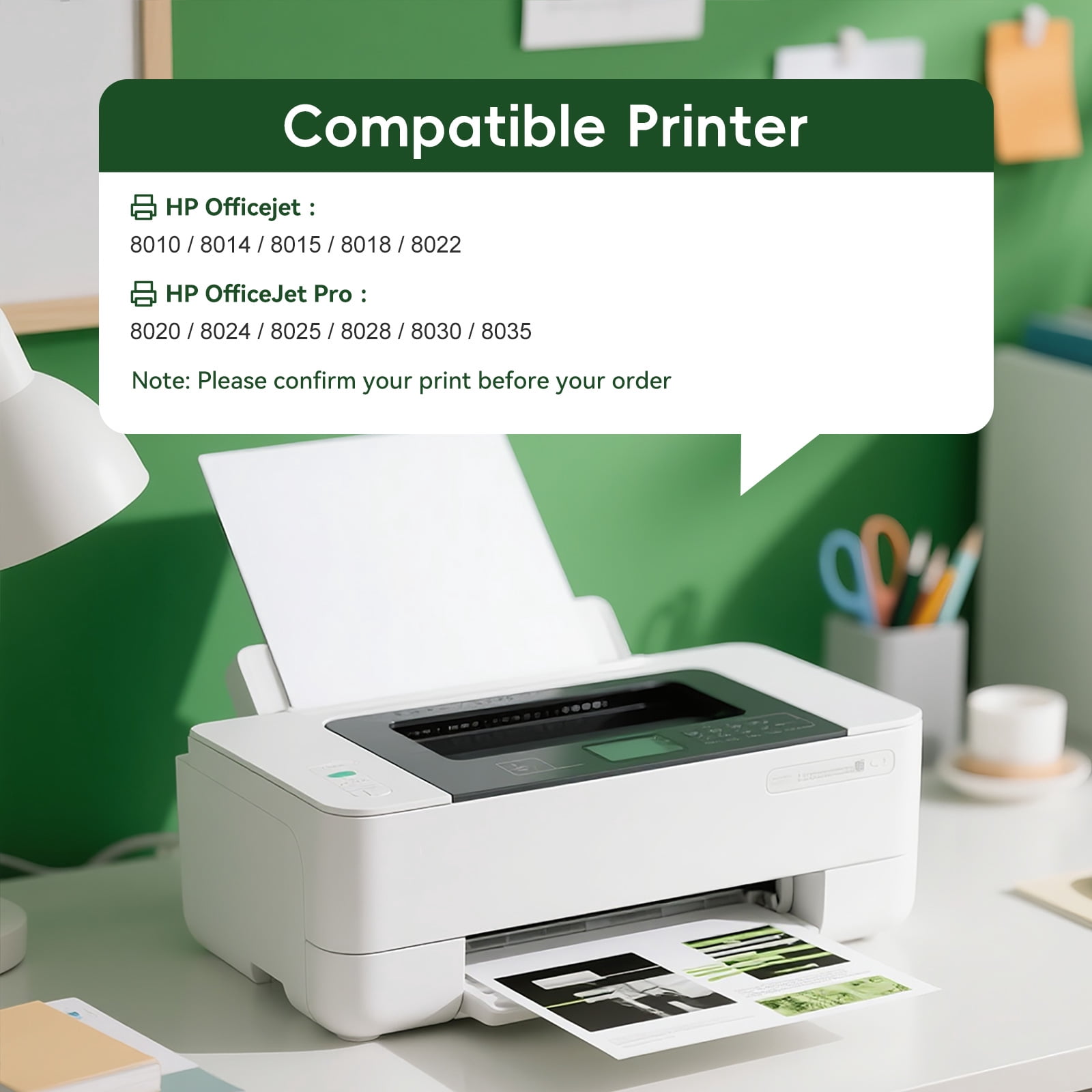 910XL Ink Cartridge Compatible for HP 910 Ink Cartridge, work for OfficeJet Pro 8020/8025, 4-Pack