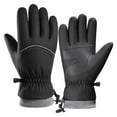 thumbnail image 2 of Winter Gloves Men, Winter Gloves Waterproof Insulated, Winter Waterproof Ski Gloves, Womens Gloves, Windproof Thermal Gloves for Men & Women, Black 4.2x10.1 Inch (1 Pair), 2 of 9