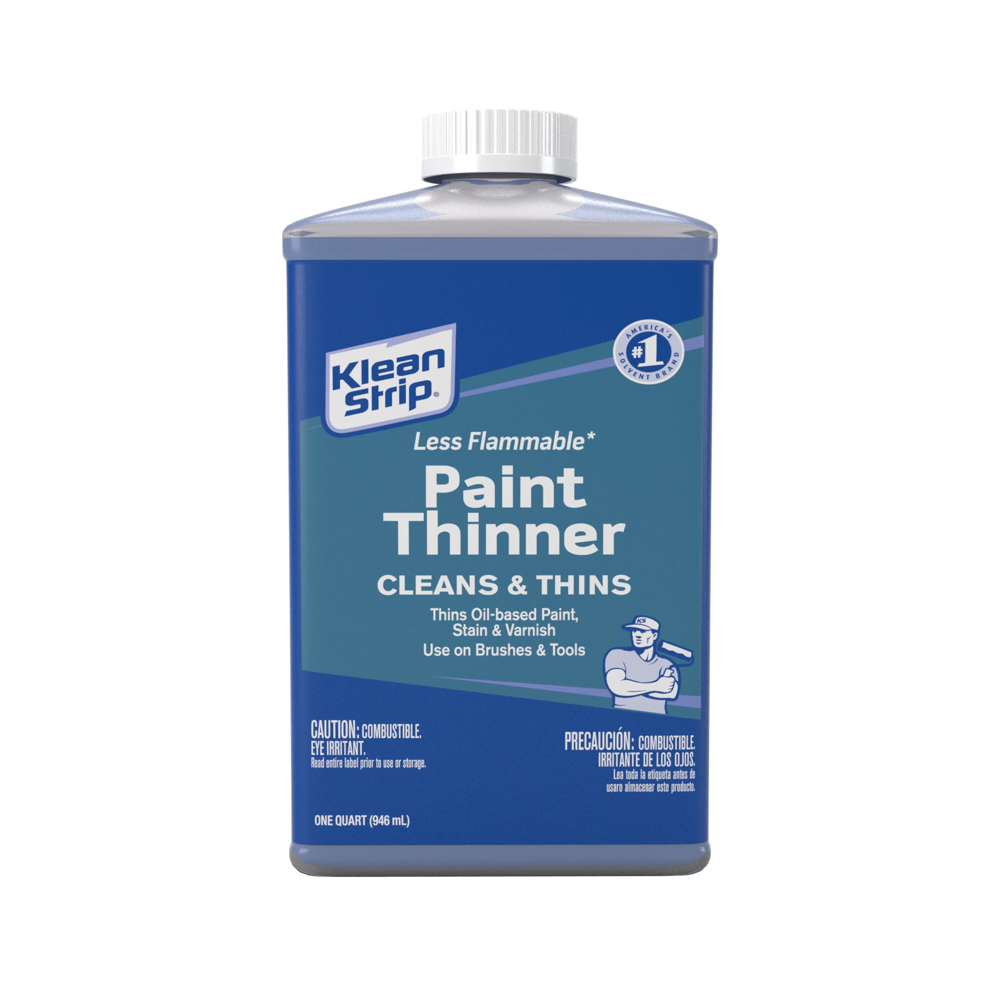 Klean-Strip Less Flammable Paint Thinner, 1 Quart