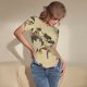 thumbnail image 3 of Balery Vintage Bird Body de cuello redondo de manga corta para mujer Tops de manga corta Tops básicos-XX-Large, 3 of 7