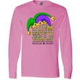 thumbnail image 3 of Inktastic Mardi Gras New Orleans Louisiana Jester Hat Long Sleeve T-Shirt, 3 of 5