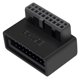 thumbnail image 1 of Adaptador conversor de conector USB 3.0 interno PH19B, 19/20 pines, 90 grados, para placa base de computadora, 1 of 6