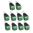 thumbnail image 2 of 10 Unids Cámara Conector De Alimentación CC Conector Macho 12 V Negro Superficie De Cobre Puro + Material Galvanizado Exterior Macarena Adaptador de enchufe macho DC, 2 of 8