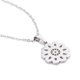 thumbnail image 2 of Hombres mujeres joyas de plata de acero inoxidable flor colgante collar de cadena Sunnimix Collar de la manera de los hombres, 2 of 4