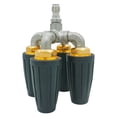 thumbnail image 2 of 360° Rotating Pressure Washer Nozzle - 2.5 Orifice, 4000 PSI Max, 1/4" Quick Connector, Triple/Quadruple Spray Coverage, Cleans 4x Faster, for Driveways & Patios, 1PC, 2 of 9