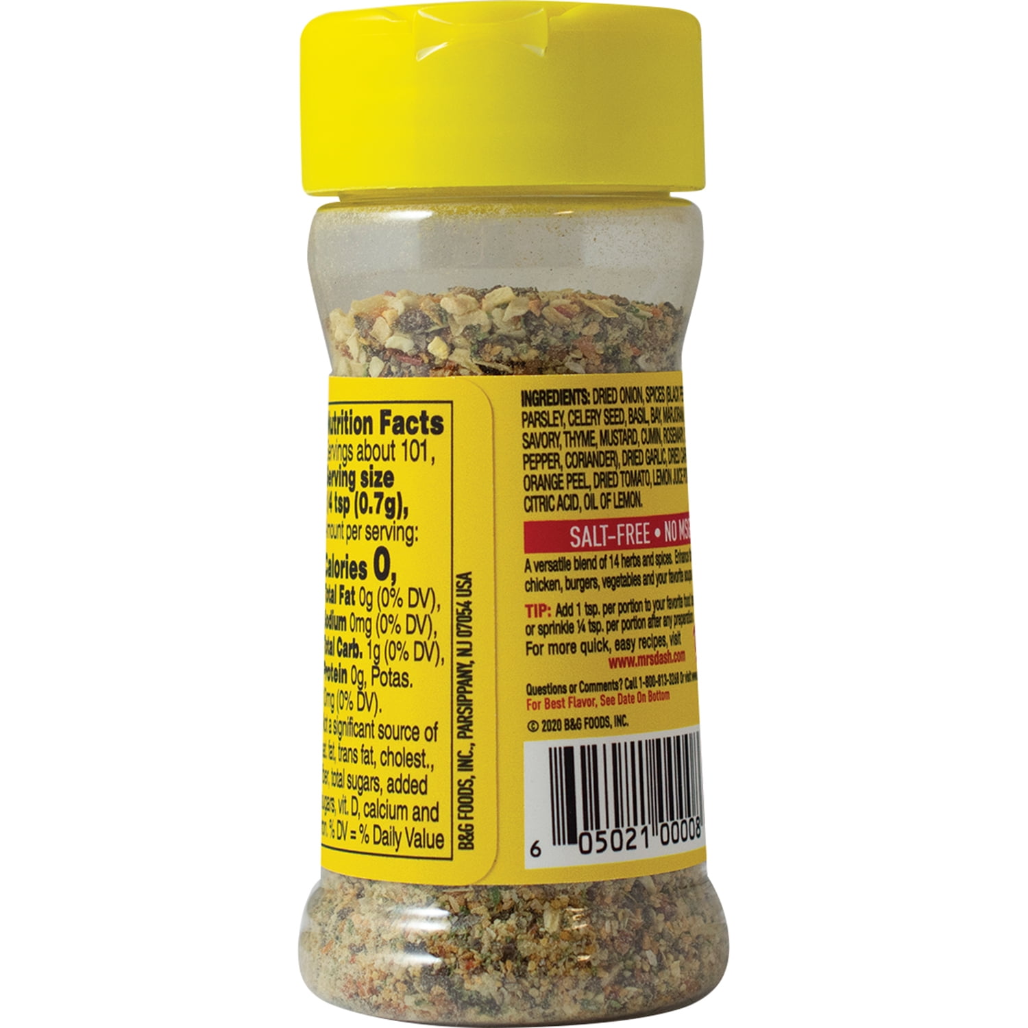 Mrs. No Salt Seasoning - like Mrs. Dash - Spice Jar - Firehouse Flavors