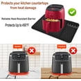 thumbnail image 5 of Heat-resistant silicone countertop mat, 25.59 inches x 15.75 inches air fryer mat, with kitchen accessory rack, compatible, microwave oven, coffee maker, kitchen countertop protector, 5 of 5