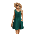 thumbnail image 3 of Vestido de Tirantes Holgado Verde Oscuro M, 3 of 10