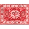 thumbnail image 1 of Ahgly Company Indoor Rectangle Geometric Red Traditional Area Rugs, 5' x 8', 1 of 4