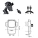 thumbnail image 4 of Cargador inalámbrico para coche, soporte para consola central y ventilación, carga rápida de 15 W, soporte para teléfono móvil, soporte para teléfono inteligente, 4 of 9