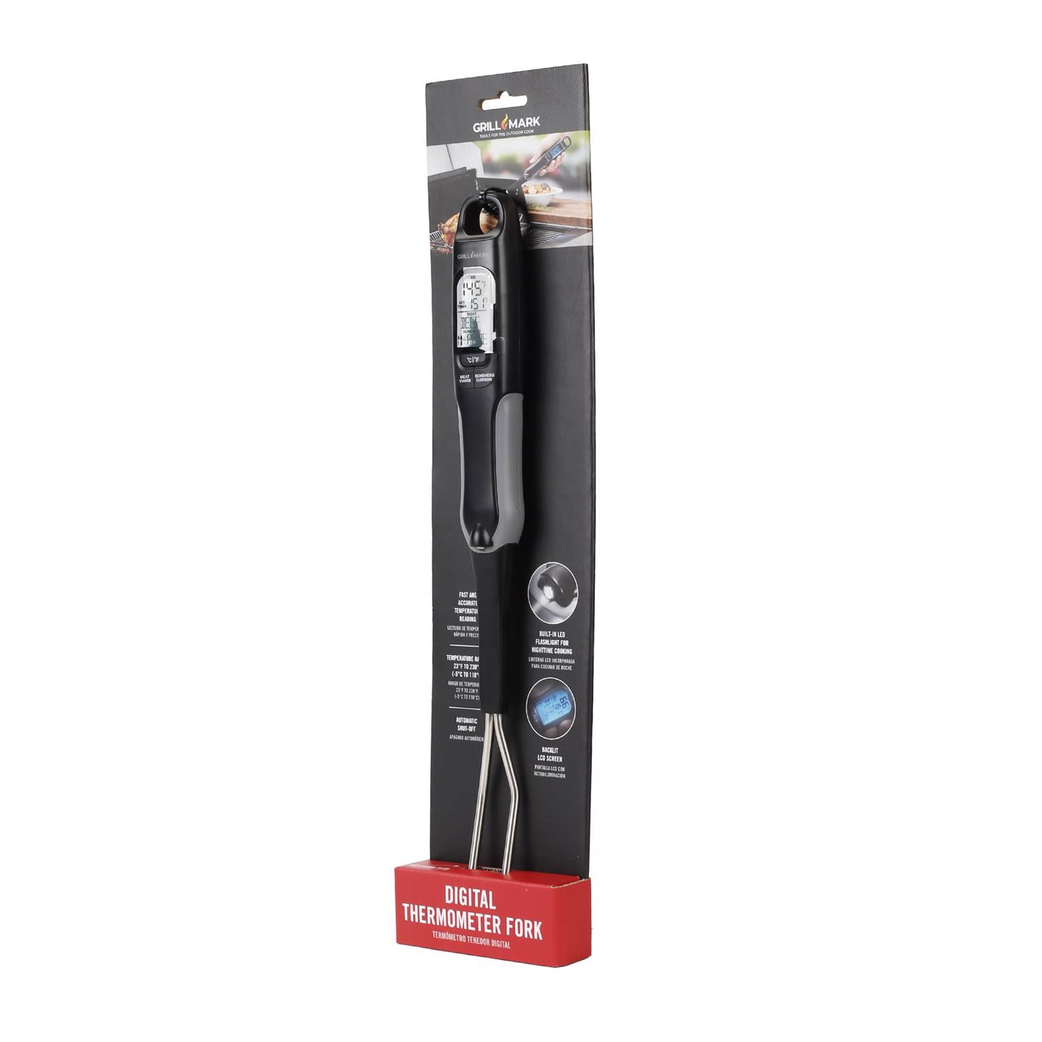 Grill Mark Plastic Meat Temperature Magnet, Black