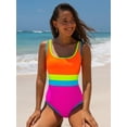 thumbnail image 4 of Traje de baño de una pieza popvil para mujer Tummy Control, color rosa intenso, 4 of 4