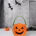thumbnail image 6 of Diceymbol Halloween Candy Bag 11.8" Cloth Trick-or-Treat Pouch with Comfort Handle, Reusable Spooky Themed Goodie Bag for Kids, 6 of 6