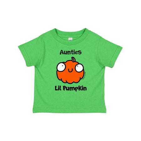

Inktastic Aunties Lil Pumpkin Gift Toddler Boy or Toddler Girl T-Shirt