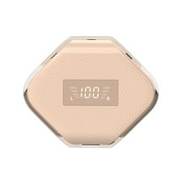 Electronic Item Clearance Deal! Kyusrd Bluetooth 5.3 In Ear Digital Display Call Noise Reduction High Capacity Battery Portable Transparent Spaceroom Wireless Earphones