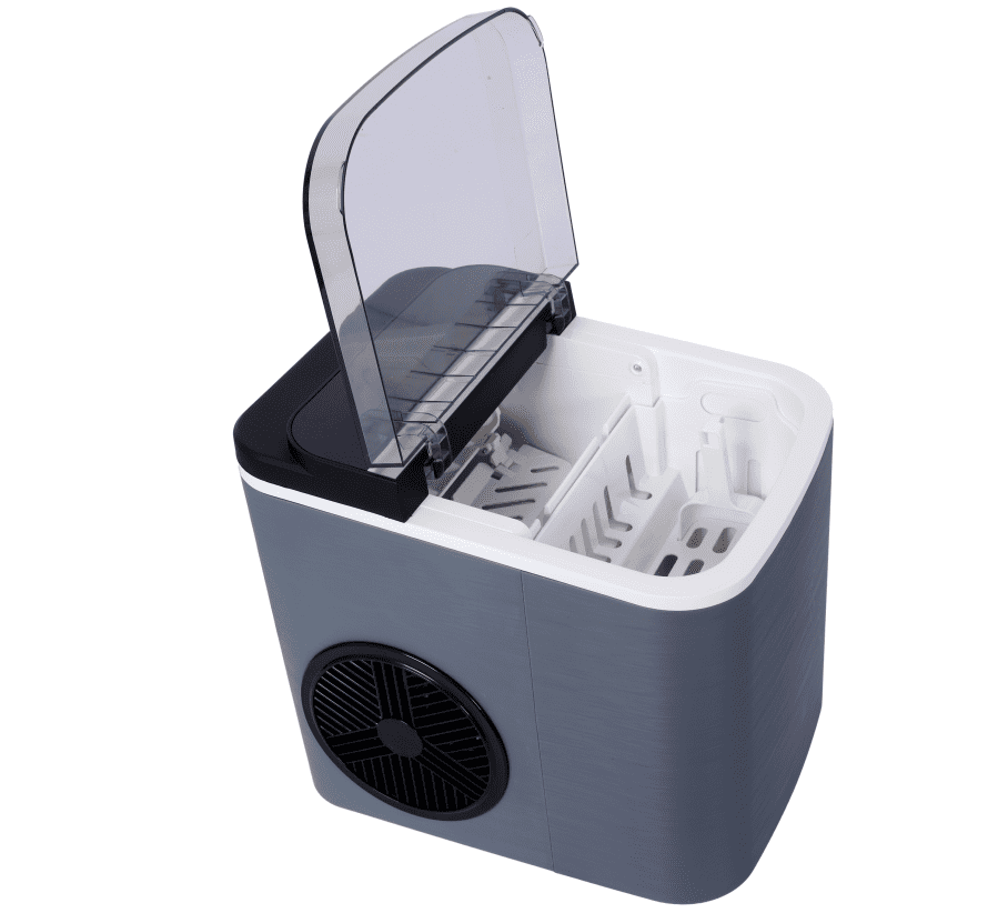 Portable Ice Maker Countertop, Self-Cleaning Ice Makers with Basket and Scoop