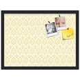 thumbnail image 2 of PinPix 23x17 Custom Cork Bulletin Board Ikat Vintage Gold Poster Board Has a Fabric Style Canvas Finish, Framed in Ikat Vintage Gold, by ArtToFrames (PinPix-1598), 2 of 5
