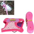 thumbnail image 2 of 1pc Pet Leash - Small Pet Leash Set, Comfortable Traction Vest with Chest Strap, Suitable for Rabbits, Hamsters, Guinea Pigs (Medium Size) Pink, 2 of 4