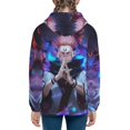 thumbnail image 3 of Jujutsu Kaisen Ryomen Sukuna Kids' Hoodie 3d Print Sweatshirt Soft Pullover Hooded With Big Pockets For Boys Or Girls Small, 3 of 7