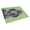 Poodle, variant on White Standard Poodle Large Size Lucky Shamrock St. Patricks Day Glass Cutting Board