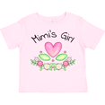 thumbnail image 3 of Inktastic Mimi's Girl Heart Flowers Girls Toddler T-Shirt, 3 of 5