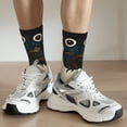 thumbnail image 6 of Rateoe Owl with Mandala for Women Casual Calf Socks - Cute Crew Socks - Thin Soft Above Ankle Socks Size 5-11, 6 of 6