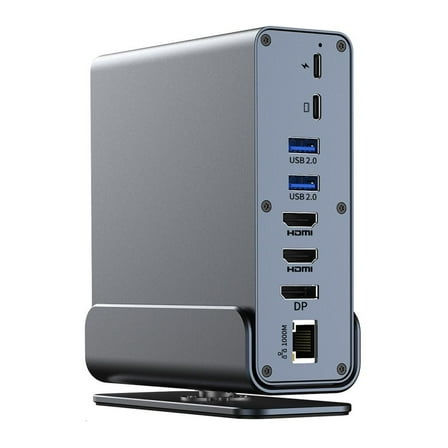 Yammee Laptop Connectivity 16 in 1 USB C Multiports Dock with HDTV Power Delivery