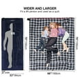 thumbnail image 4 of RedSwing Cotton Flannel Adult Sleeping Bag for Camping and Backpacking, Cold-Weather Envelope Sleeping Bag with 4lbs Filling Options, 4 of 8