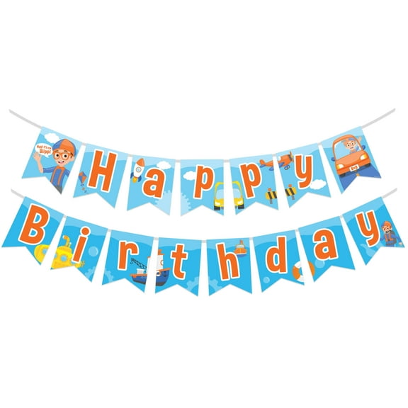Blippi Birthday Banner Vehicle - Blippi Party Supplies