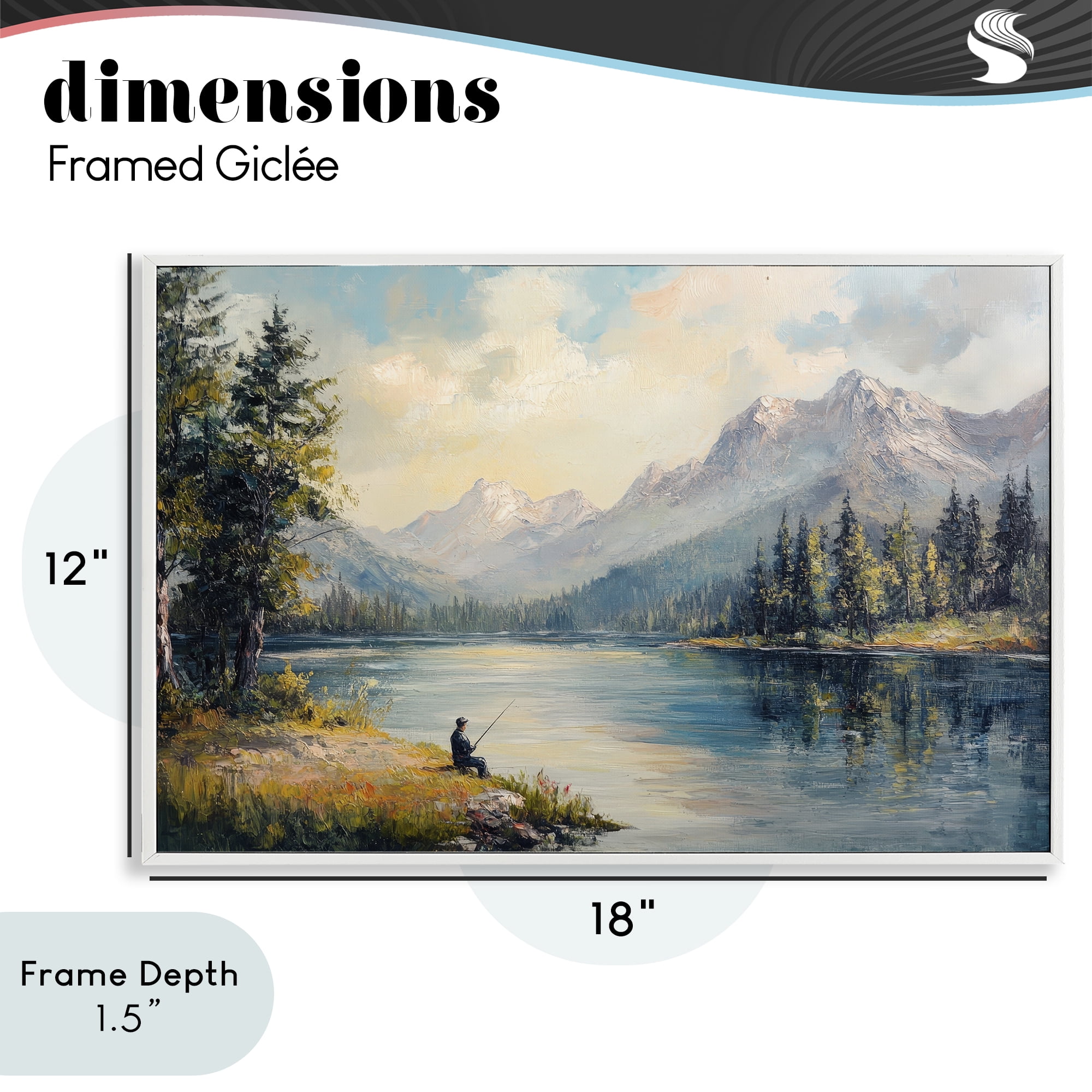 Stupell Industries Secret Fishing Spot White Framed Giclee Art, design by Petal Prints Design