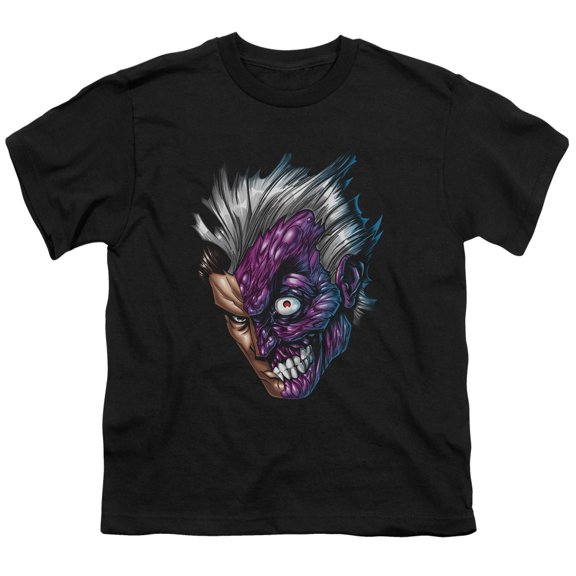 Batman - Just Face - Youth Short Sleeve Shirt - Large