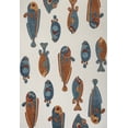 thumbnail image 5 of JONATHAN Y AMALFI COAST 5 x 8 Area Rug, Algarve Fish - Navy/Orange/Cream, AMC114A-5, 5 of 7