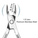 thumbnail image 2 of Cortador de cutículas profesional - Cortador de cutículas de acero inoxidable Cortador de cutículas profesional Tijeras para cutículas Tijeras Removedor de cutículas Herramientas de arte de uñas Ormromra HMHZ153-2, 2 of 6