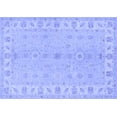 thumbnail image 1 of Ahgly Company Machine Washable Indoor Rectangle Oriental Blue Traditional Area Rugs, 2' x 3', 1 of 4