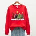 thumbnail image 5 of Womens Clothes Clearance 2025 Clearance! asdoklhq Womens Plus Size Tops Clearance,Christmas Women's Casual Long Sleeve Printed Ladies Sweatshirts Tops, 5 of 5
