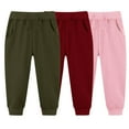 thumbnail image 1 of Odeerbi 2-7 Años Para Niños Niñas 3 Pcs Traedor de Chándal Sports Athletic Sports Jogger Pantalones de Verano Color Sólido, 1 of 3