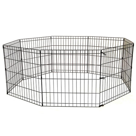 Proselect Exercise Pen - 36 Tall Dog Playpen Crate Fence Pet Kennel Play Pen Exercise Cage -8 Panel Bl...