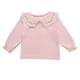 thumbnail image 1 of Cowsor Toddler Baby Girl Fall Clothes Perter Pan Collar Solid Long Sleeve T-Shirt Pullover Shirts Top Outfit, 1 of 5