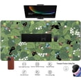 thumbnail image 3 of Kawaii Anime Aesthetic Black Cat Forest Plant Desk Mat, Green Sage XXL Large Extended Mouse Pad Gaming Cute Cats Desk pad, Laptop Keyboard and Mouse Mat for Women Desktop Office Decor 31.5x15.7 in, 3 of 6