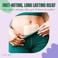 thumbnail image 2 of Lilas Period Pain Patch, Discreet & Plant-Based Instant Period Cramp Relief, 5 Count, 2 of 5