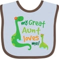 thumbnail image 3 of Inktastic My Great Aunt Loves Me Boys Baby Bib, 3 of 4