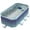 Ice Blue, variant on Hurber Foldable Swimming Pool, Large Non-Inflatable Adults Kids Outdoor Pools, Blue, 113" x 66" x 20"