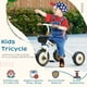 thumbnail image 3 of Triciclo para Niños Qaba con Asiento Ajustable, Canasta y Timbre Blanco, 3 of 9