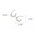 thumbnail image 2 of K-KED 925 Sterling Silver /Gold plated Small Pearl Hook Earrings Women-Silver, 2 of 9