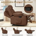 thumbnail image 4 of Korser Fauteuil Inclinable Manuel Petit pour Petits Espaces pour Salon, Brun, 4 of 6
