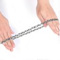 thumbnail image 4 of Braided Fishing Line Jewelry Pack - 3 Piece Choker Necklaces, Rings - One Size Black, 4 of 5