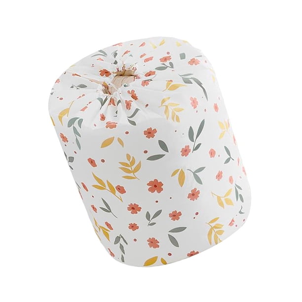 Bolsa de Organizador Portátil Edredones de Ropa para Artículos de con Cordón Redondo Duradero Flor _L Baoblaze Bolsa de almacenamiento de edredones de ropa