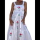 thumbnail image 3 of Vestido Bohemio de Verano para Mujer, Bordado, Sin Mangas, Fruncido, Holgado, para Playa y Vacaciones S, 3 of 7