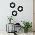 Mainstays Modern Round Wall Mirror in Black Home 10" x 10" Wall Décor