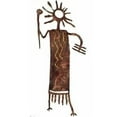 thumbnail image 1 of 7055 817865020384 Petroglyph Ted Metal Wall Art, Gold, 1 of 2